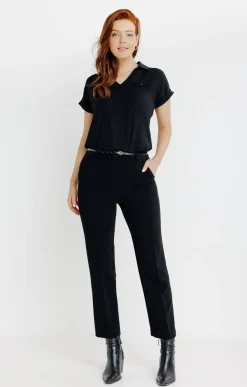 pantalon ville avec ceinture -