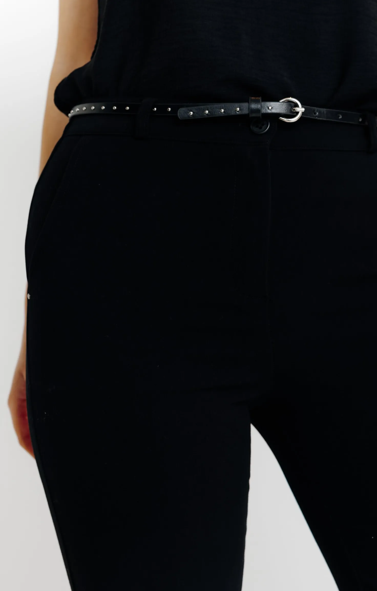 pantalon ville avec ceinture -