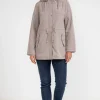 Parka col montant avec capuche amovible -