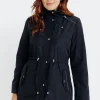 Parka col montant avec capuche amovible -