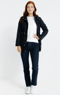 Parka col montant avec capuche amovible -