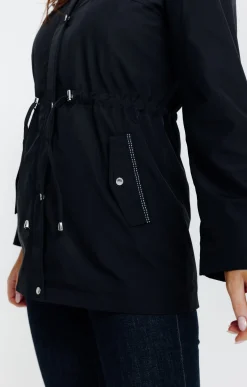 Parka col montant avec capuche amovible -