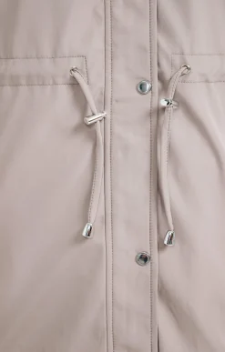 Parka col montant avec capuche amovible -