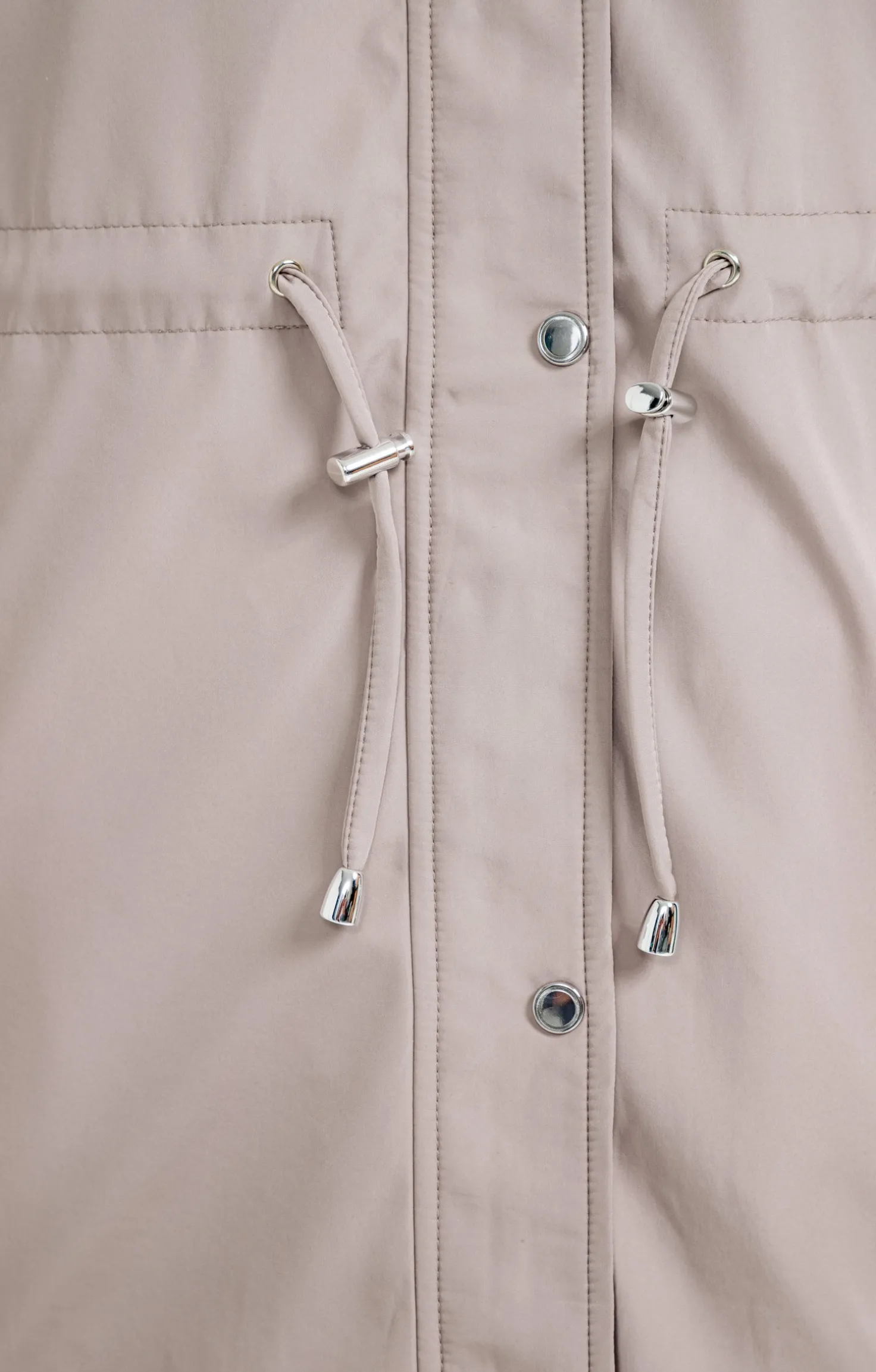 Parka col montant avec capuche amovible -