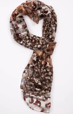 Petit foulard avec bande satin -