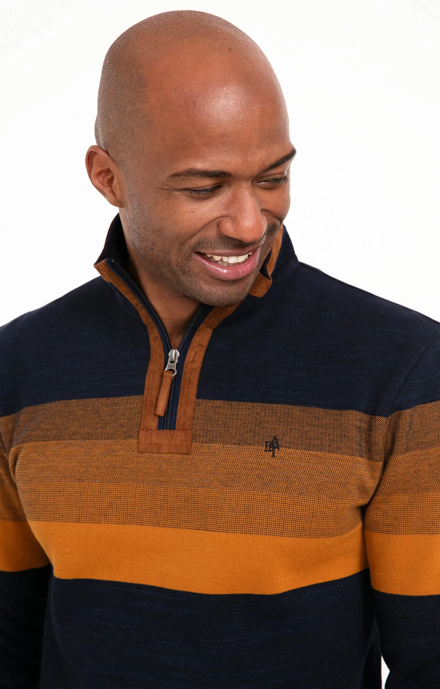 Polo col montant Bluesued -