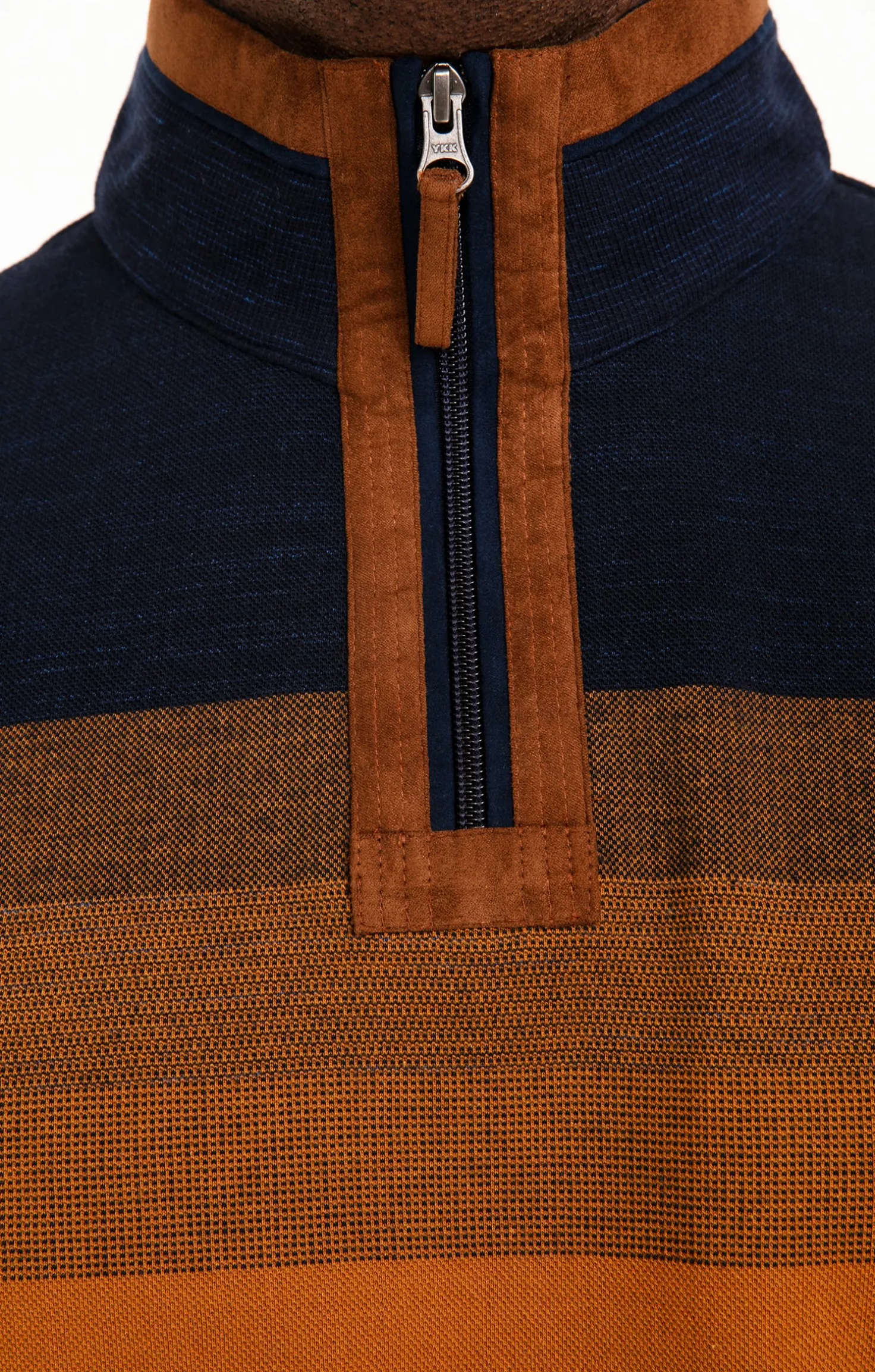 Polo col montant Bluesued -