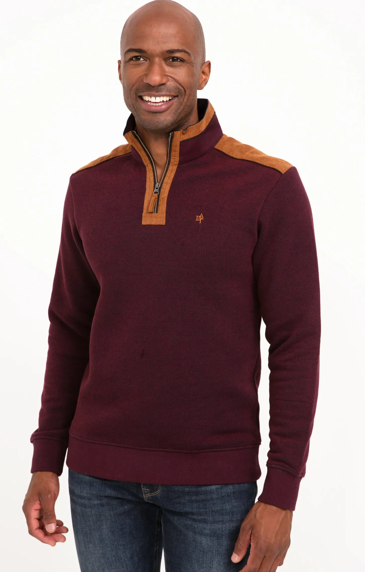 Polo col montant manches longues -