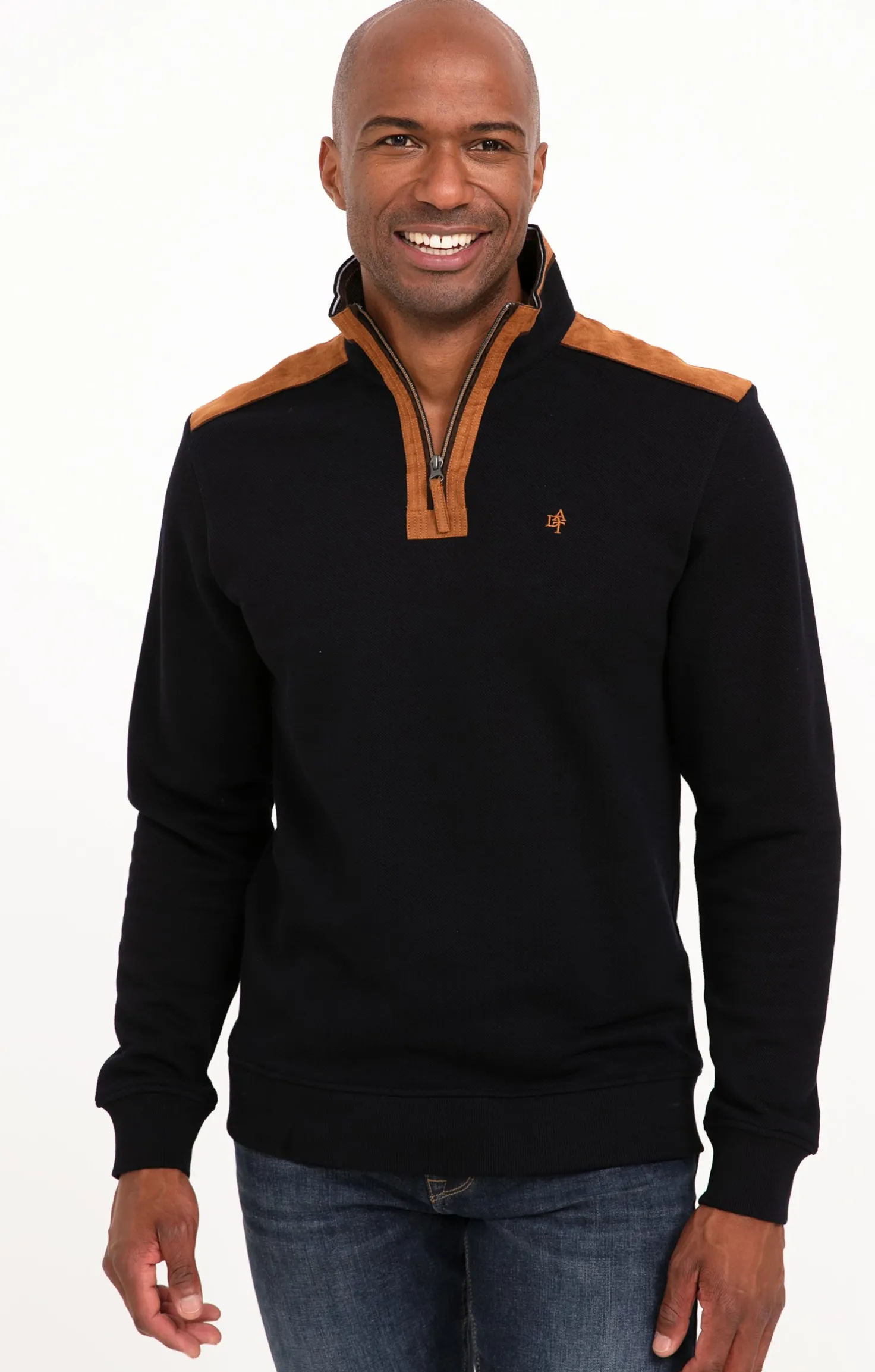 Polo col montant manches longues -