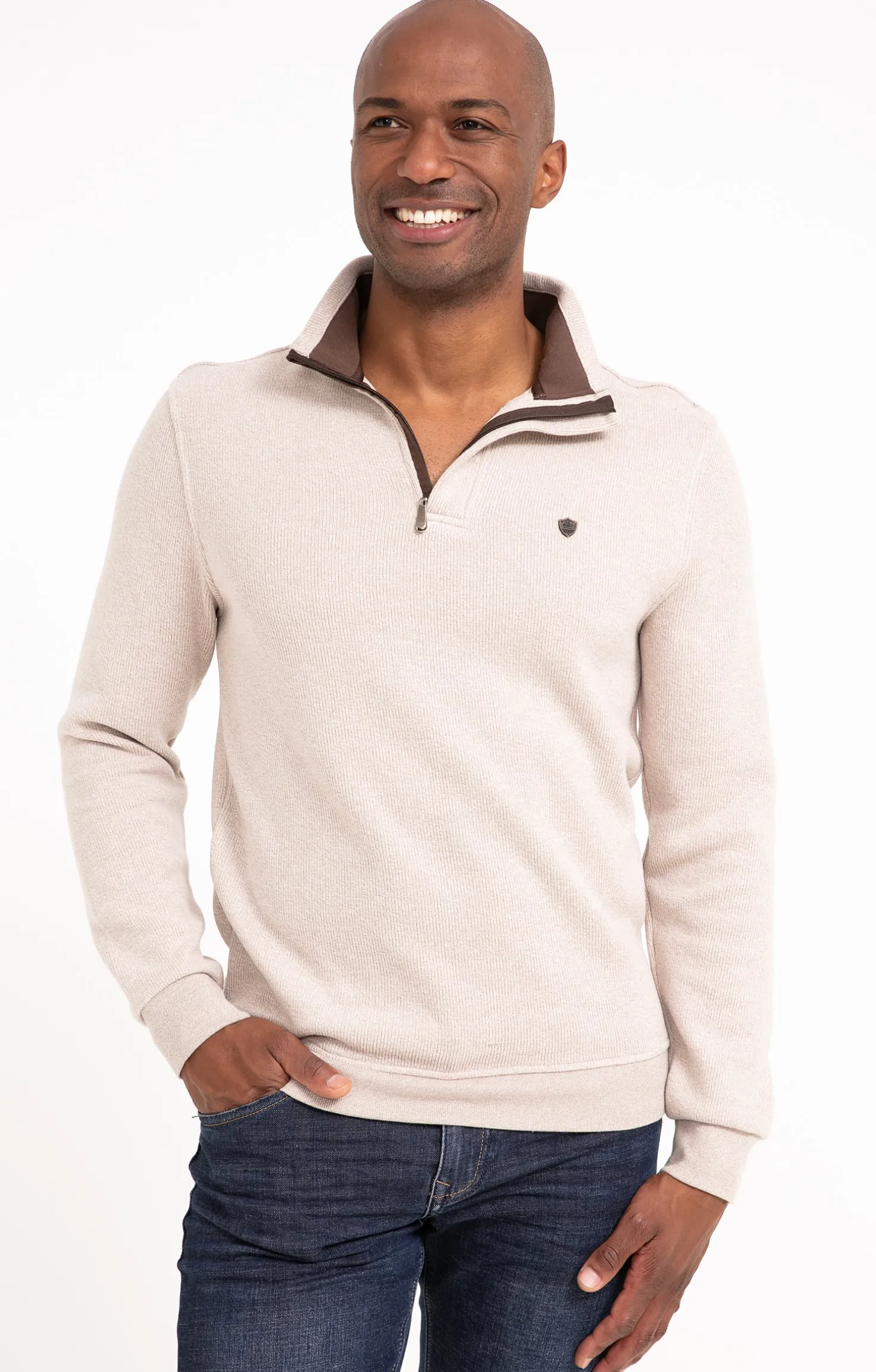 Polo col montant manches longues Chaud -
