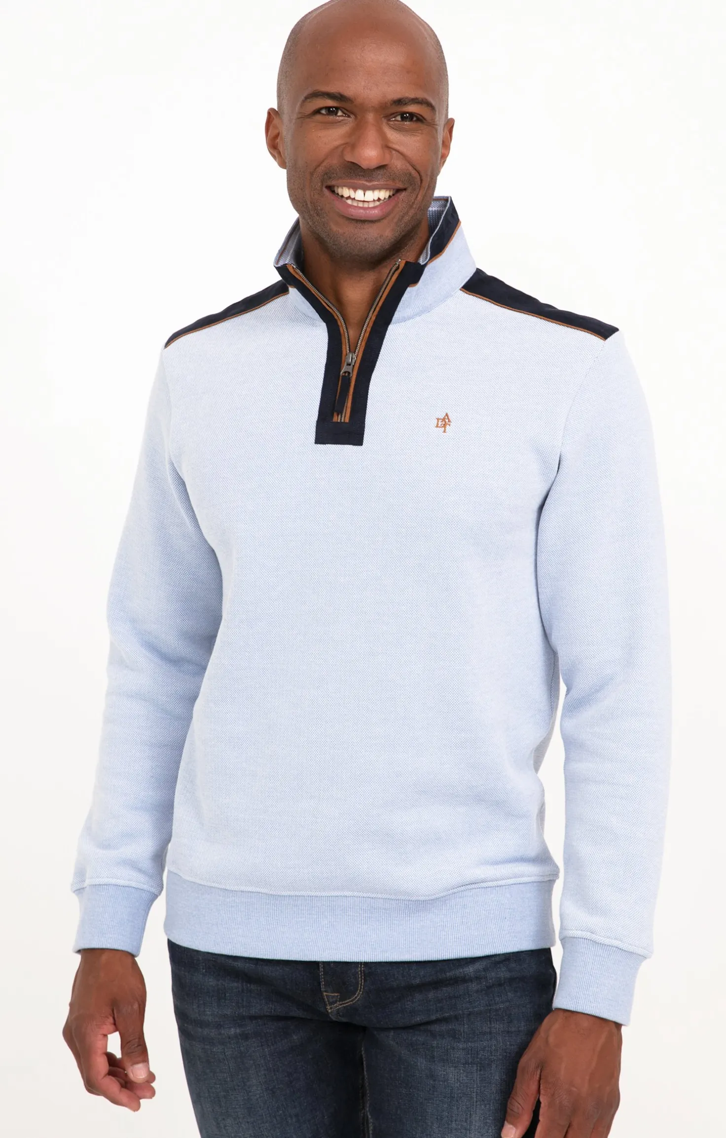 Polo col montant manches longues -