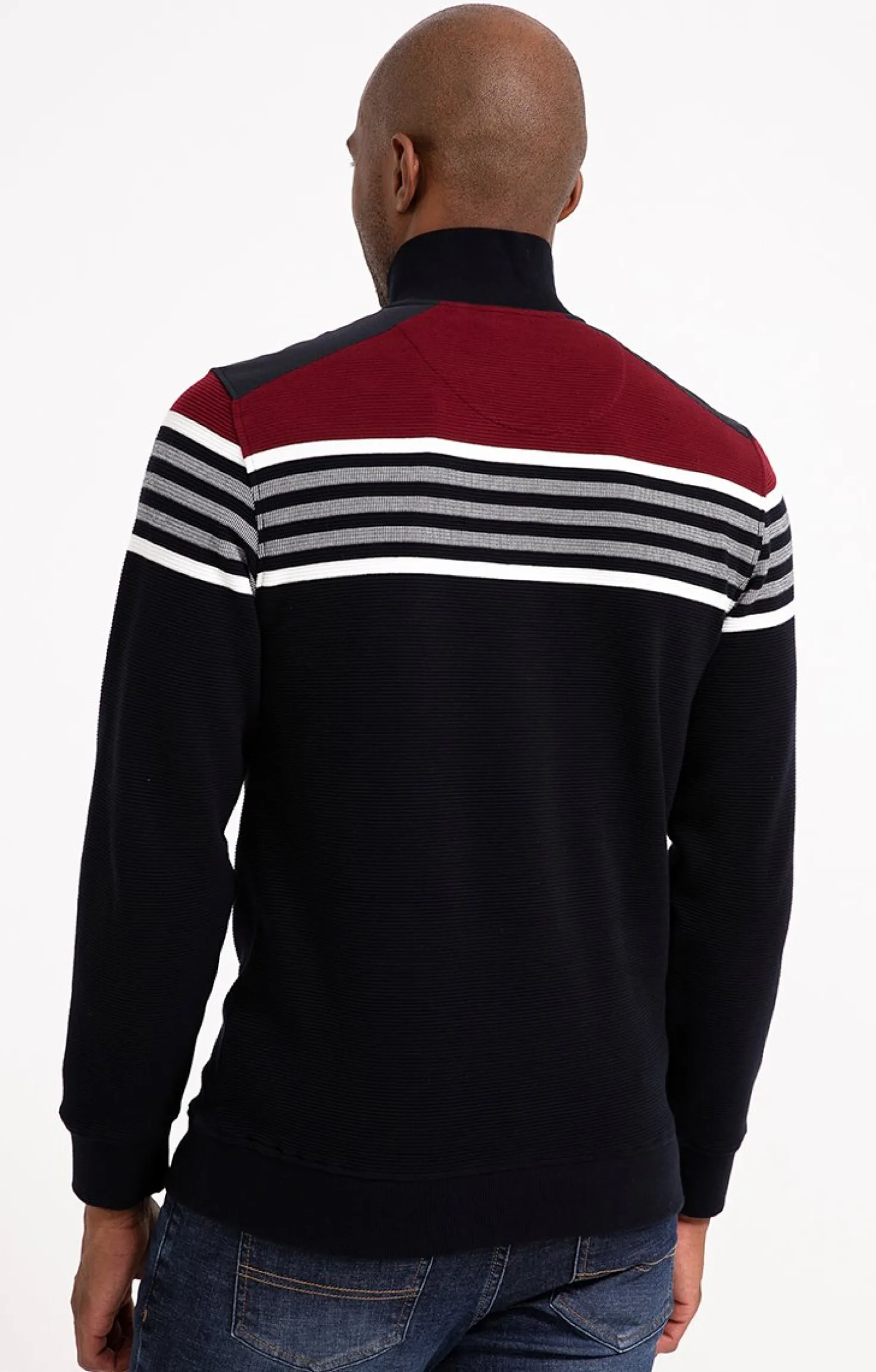 Polo col montant manches longues Ray -