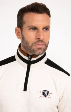 Polo col montant manches longues Molty -