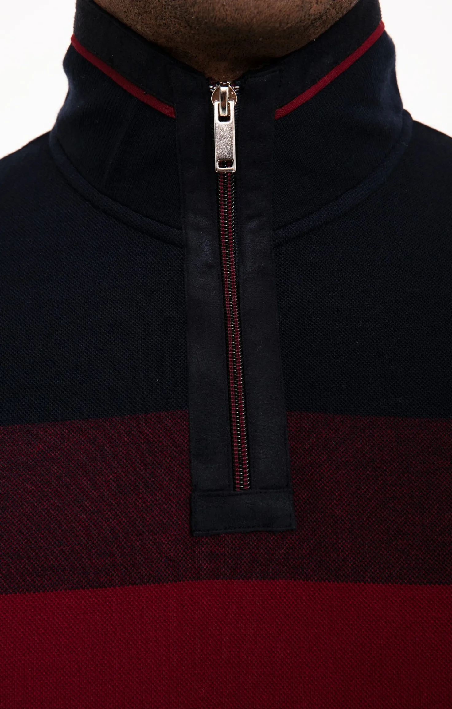 Polo col montant manches longues Raysin -