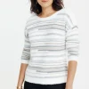 PULL AVEC JEU DE RAYURES -