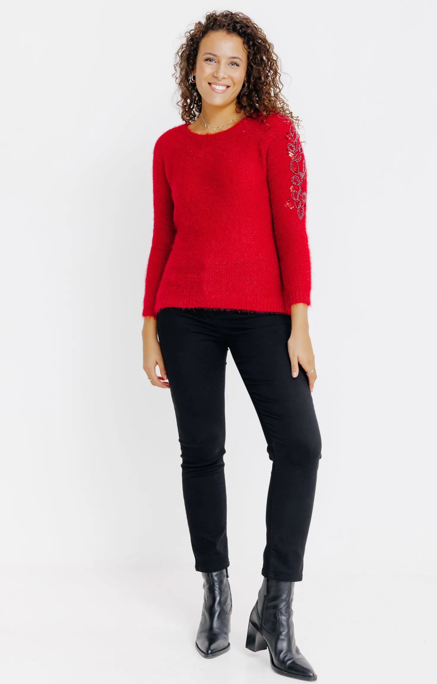 PULL BEADING SUR LES EPAULES -
