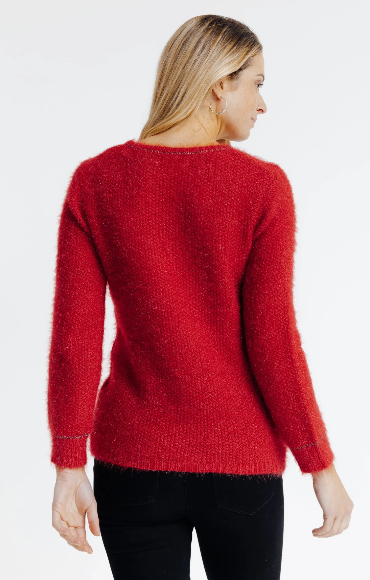 Pull broderie chat -