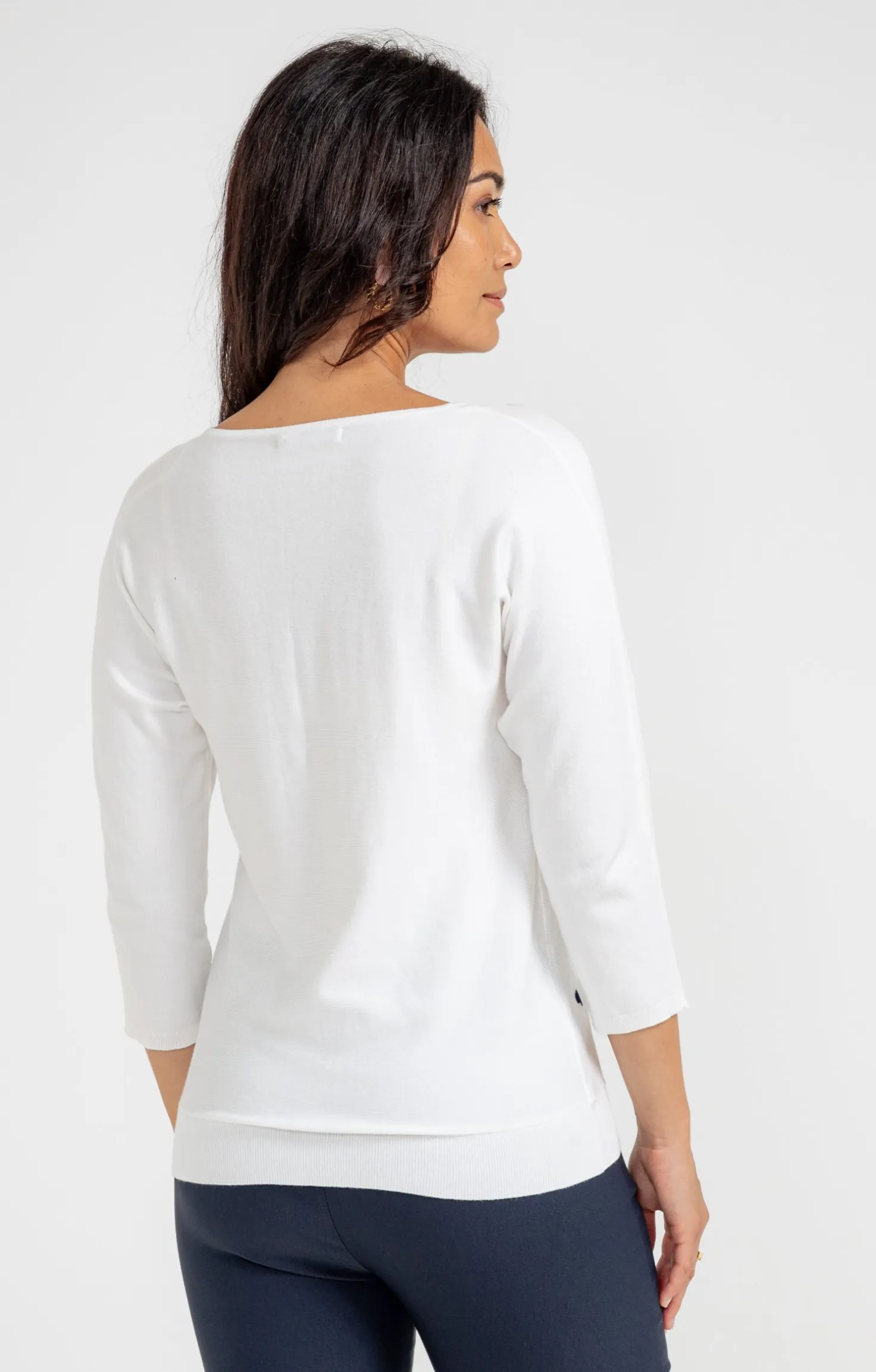 Pull broderie cœur -