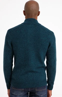 Pull col montant boutonné -