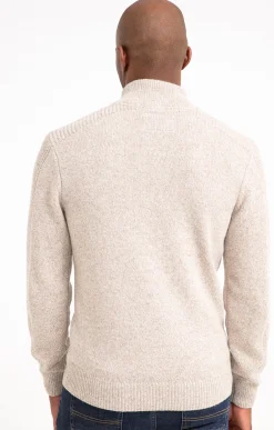 Pull col montant boutonné -