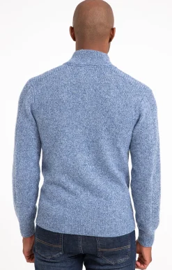 Pull col montant boutonné -