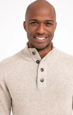 Pull col montant boutonné -