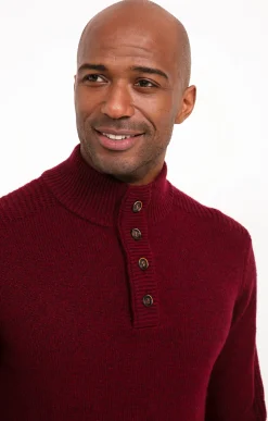 Pull col montant boutonné -