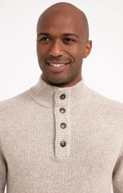 Pull col montant boutonné -
