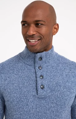 Pull col montant boutonné -