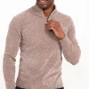 Pull col montant chenille -