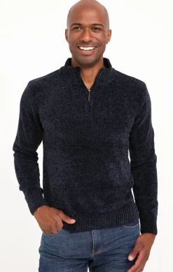 Pull col montant chenille -