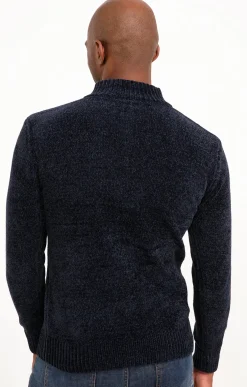 Pull col montant chenille -