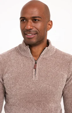 Pull col montant chenille -