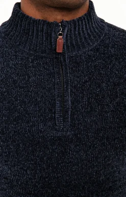 Pull col montant chenille -
