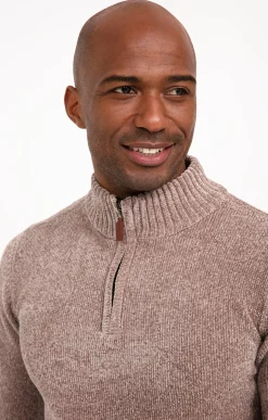Pull col montant chenille -