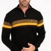 Pull col montant rayé -