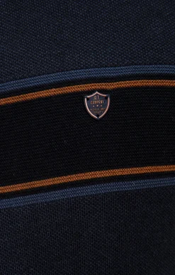 Pull col montant rayé -