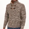 Pull col montant torsadé -