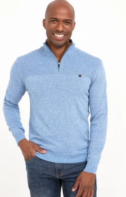 Pull col montant zippé -