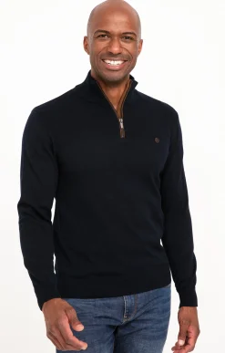 Pull col montant zippé -