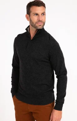 Pull col montant zippé -