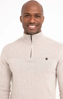 Pull col montant zippé -