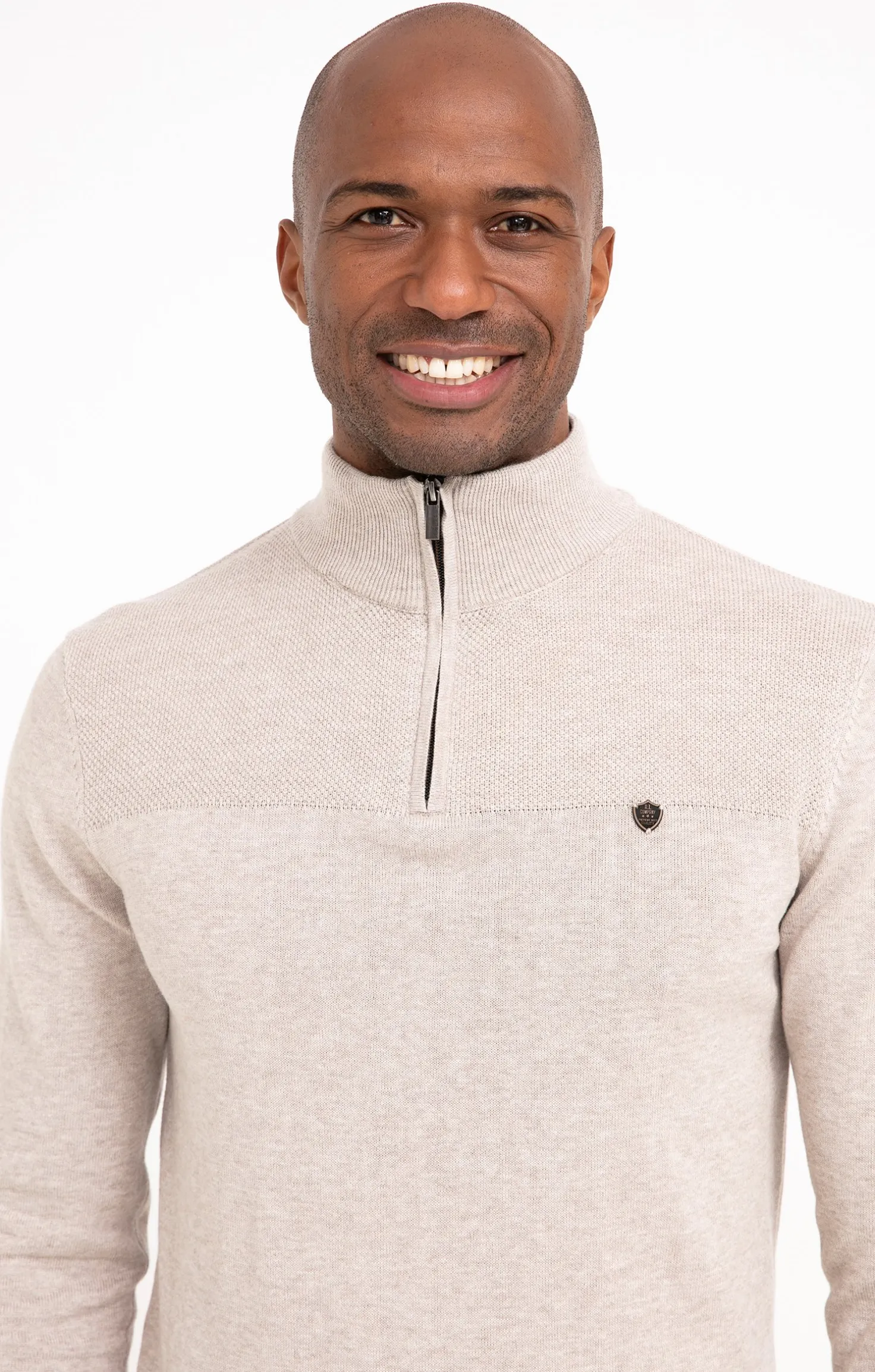 Pull col montant zippé -