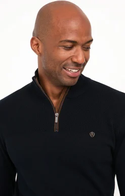 Pull col montant zippé -
