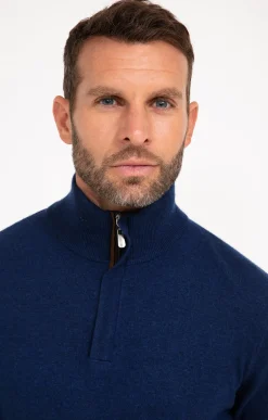 Pull col montant zippé -