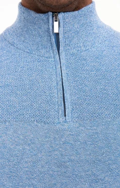 Pull col montant zippé -