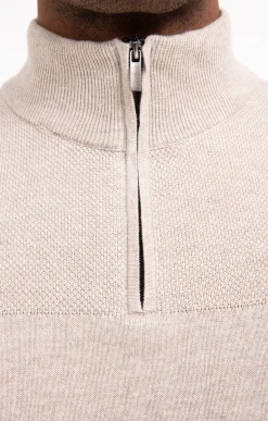 Pull col montant zippé -