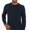 Pull col rond côtelé -