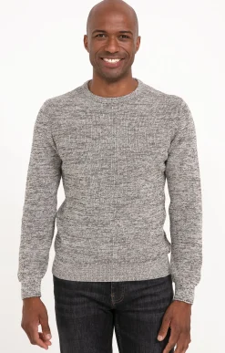 Pull col rond côtelé -