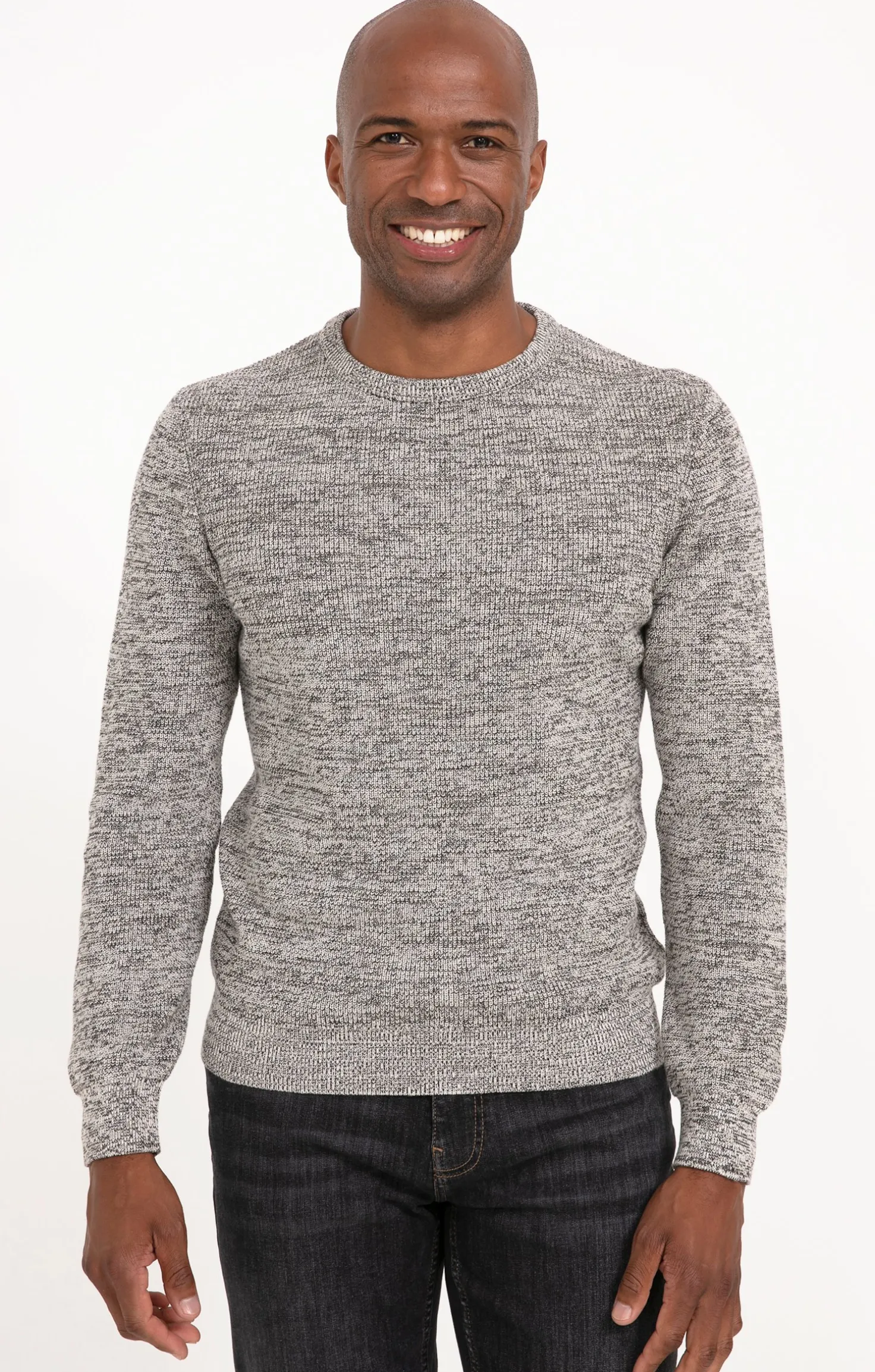 Pull col rond côtelé -